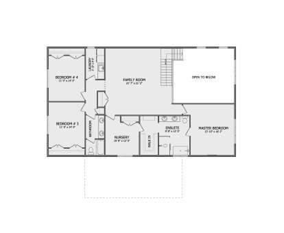 Second Floor for House Plan #5801-00009