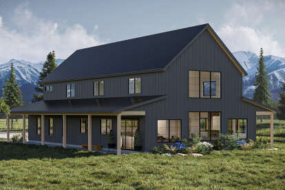 Barn House Plan #963-01171 Elevation Photo