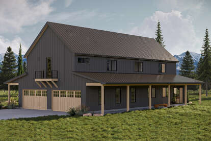 Barn House Plan #963-01171 Elevation Photo