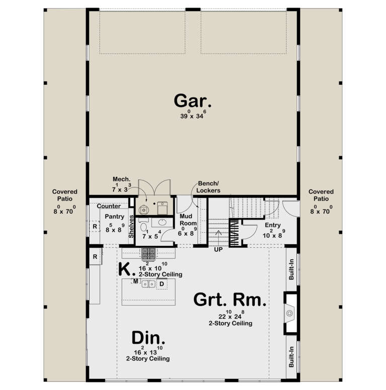 House Plan House Plan #33751 Drawing 1