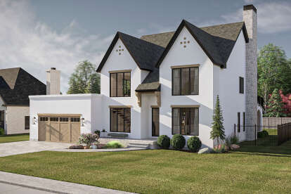 Modern Transitional House Plan #963-01172 Elevation Photo