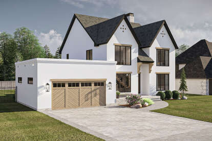 Modern Transitional House Plan #963-01172 Elevation Photo