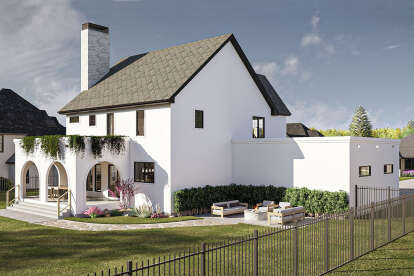 Modern Transitional House Plan #963-01172 Elevation Photo
