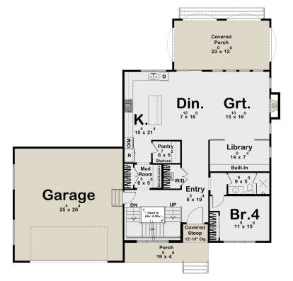 Main Floor for House Plan #963-01172