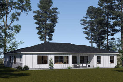 Modern House Plan #4848-00486 Elevation Photo