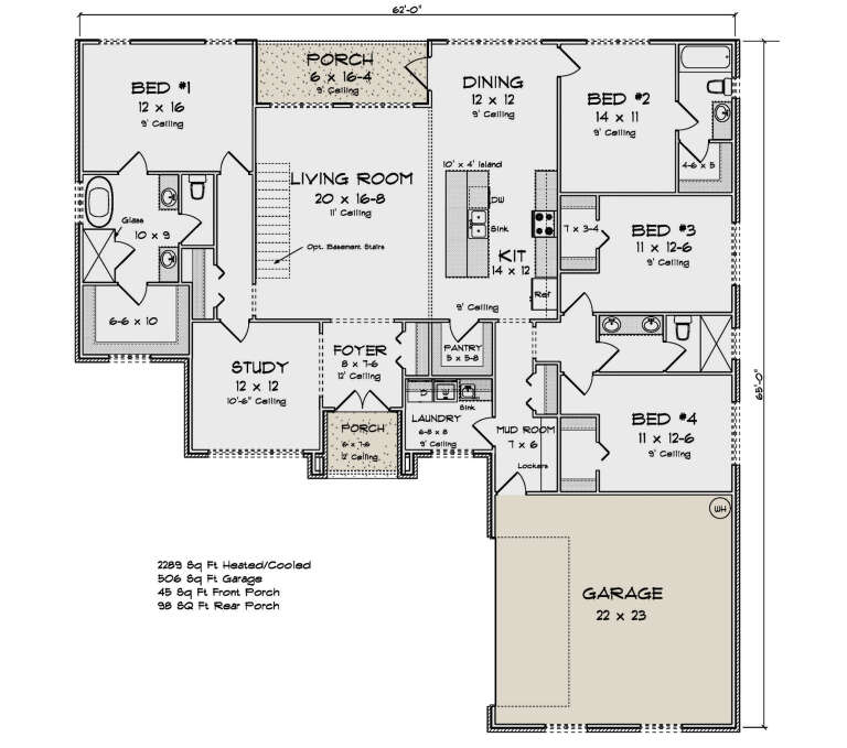House Plan House Plan #33753 Drawing 1
