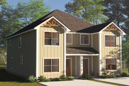 Craftsman House Plan #4848-00487 Elevation Photo