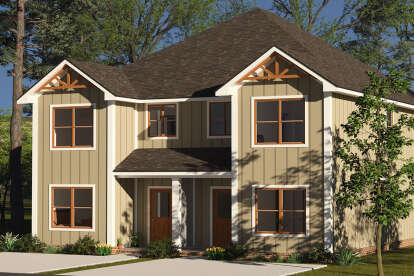 Craftsman House Plan #4848-00487 Elevation Photo