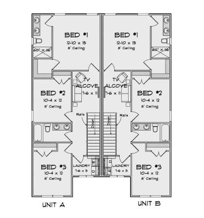 Second Floor for House Plan #4848-00487