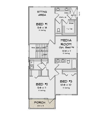 Second Floor for House Plan #4848-00489