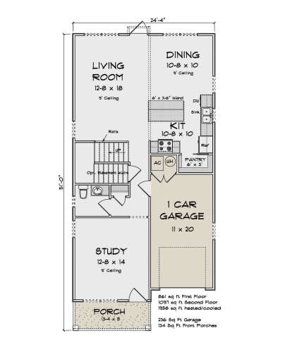 Main Floor for House Plan #4848-00490