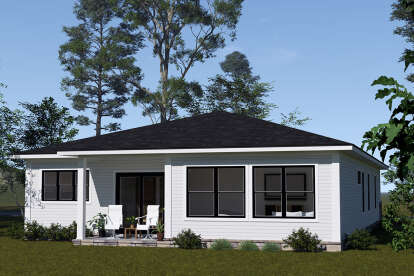 Modern House Plan #4848-00491 Elevation Photo