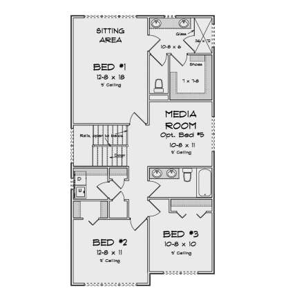 Second Floor for House Plan #4848-00492