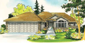 Contemporary House Plan #035-00406 Elevation Photo