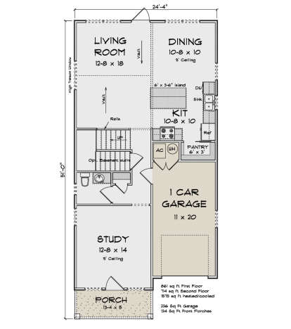 Main Floor for House Plan #4848-00493