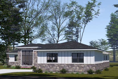Modern House Plan #4848-00494 Elevation Photo