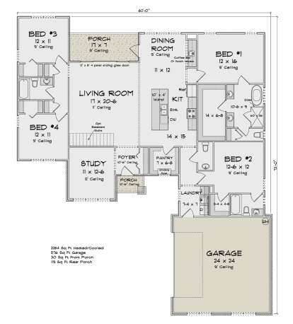 Main Floor for House Plan #4848-00494