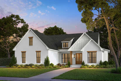 Modern Farmhouse House Plan #041-00400 Elevation Photo