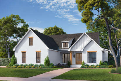 Modern Farmhouse House Plan #041-00400 Elevation Photo