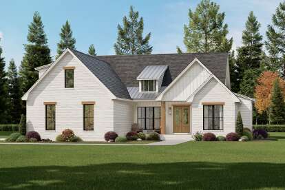 Modern Farmhouse House Plan #041-00400 Elevation Photo