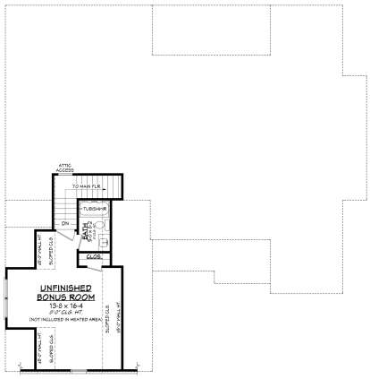 Bonus Room for House Plan #041-00400