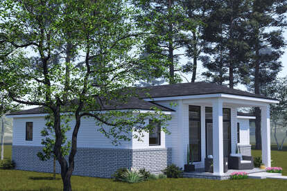 Contemporary House Plan #4848-00495 Elevation Photo