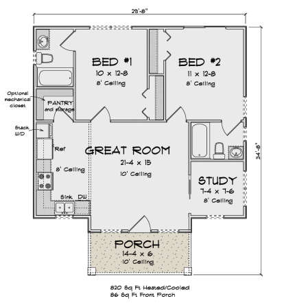 Main Floor for House Plan #4848-00495