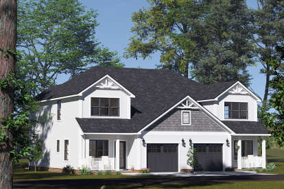 Traditional House Plan #4848-00496 Elevation Photo