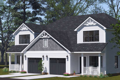 Traditional House Plan #4848-00496 Elevation Photo