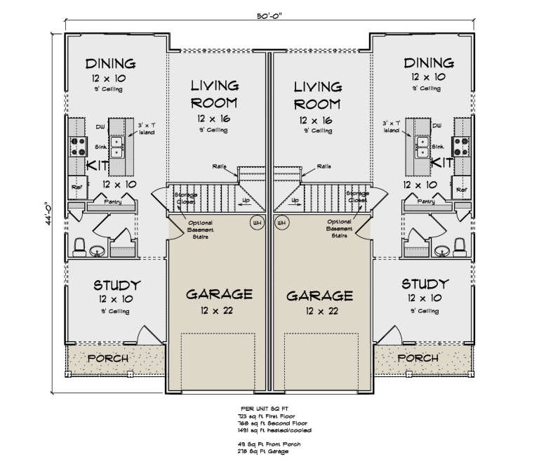 House Plan House Plan #33764 Drawing 1