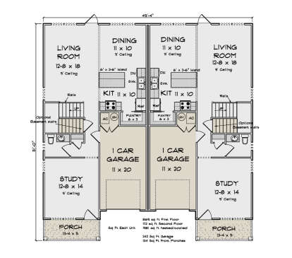 Main Floor for House Plan #4848-00497