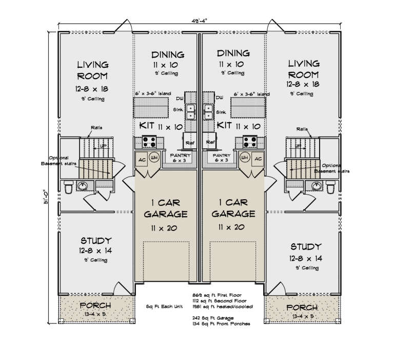 House Plan House Plan #33765 Drawing 1