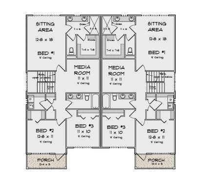 Second Floor for House Plan #4848-00497