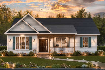 Craftsman House Plan #699-00431 Elevation Photo