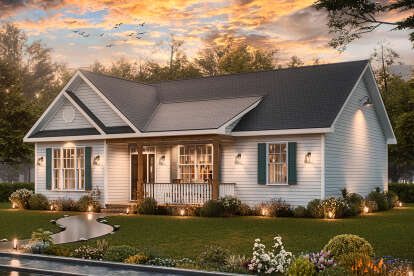 Craftsman House Plan #699-00431 Elevation Photo