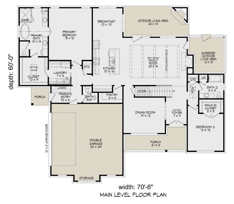 House Plan House Plan #33767 Drawing 1