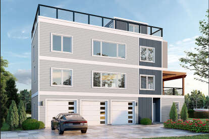 Modern House Plan #940-01335 Elevation Photo