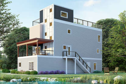 Modern House Plan #940-01335 Elevation Photo