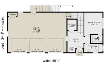 First Floor for House Plan #940-01335