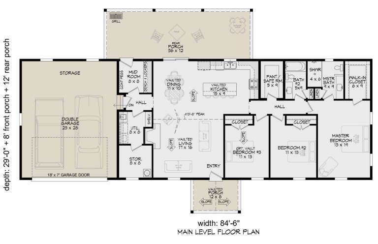 House Plan House Plan #33769 Drawing 1