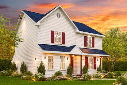 Traditional House Plan #699-00433 Elevation Photo