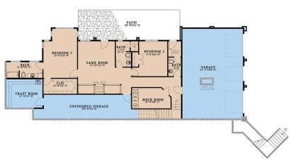 Basement for House Plan #8318-00433