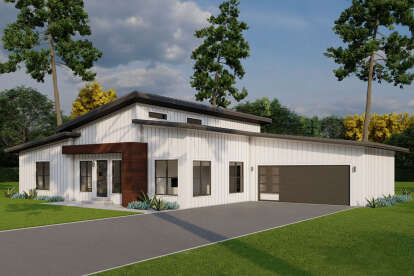 Contemporary House Plan #8318-00434 Elevation Photo