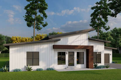 Contemporary House Plan #8318-00434 Elevation Photo