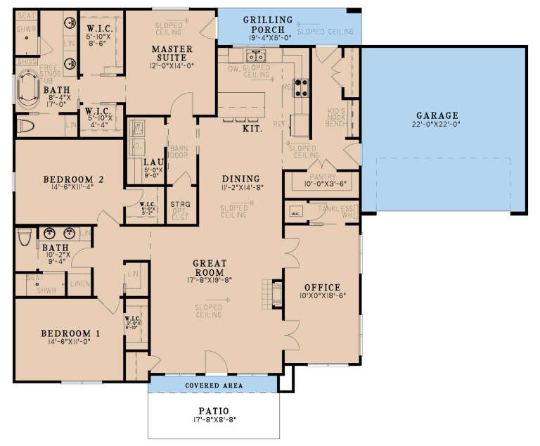 House Plan House Plan #33773 Drawing 1