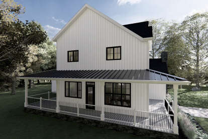 Modern Farmhouse House Plan #5801-00010 Elevation Photo