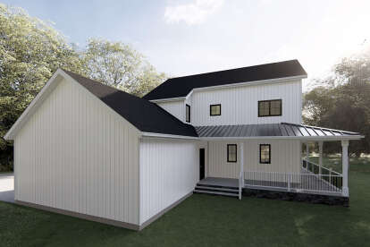 Modern Farmhouse House Plan #5801-00010 Elevation Photo