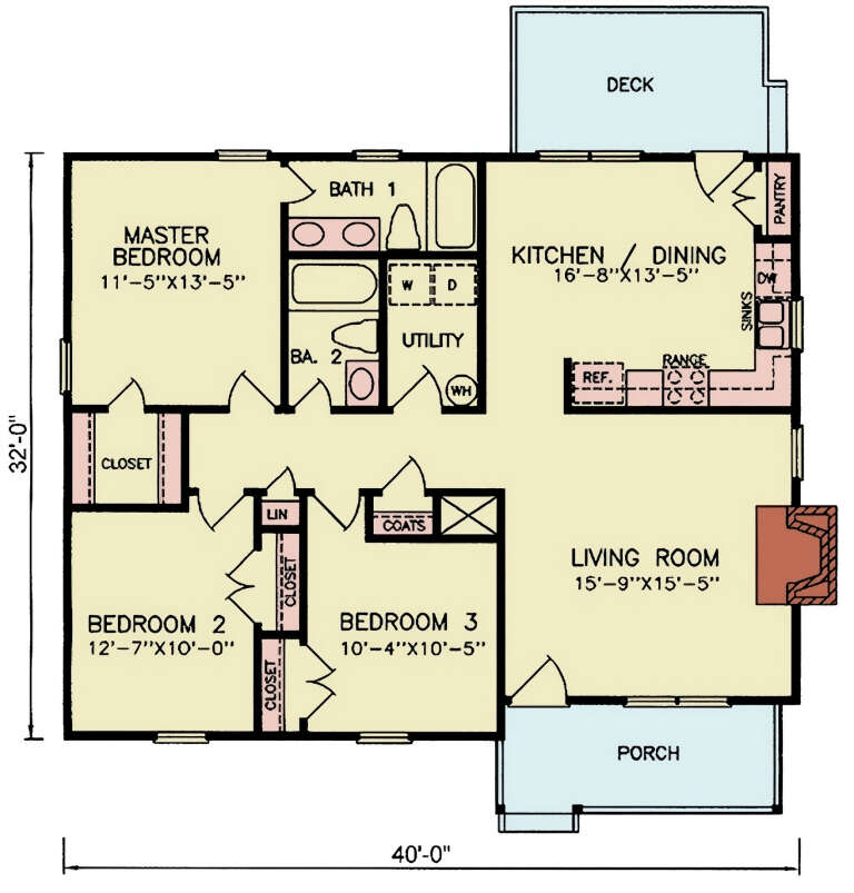 House Plan House Plan #33776 Drawing 1