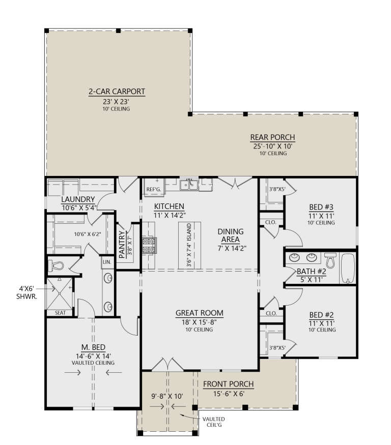 House Plan House Plan #33778 Drawing 1