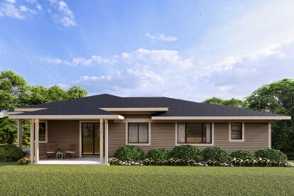 Contemporary House Plan #035-01168 Elevation Photo